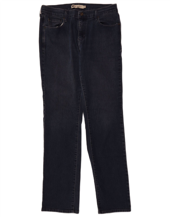 LEVI'S Damen 506 Straight Jeans US 10 Large W32 L32 Blau