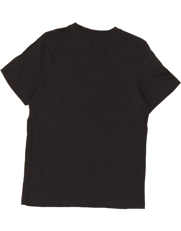 KAPPA Mens Graphic T-Shirt Top Small Black Cotton Vintage Kappa and Second-Hand Kappa from Messina Hembry 