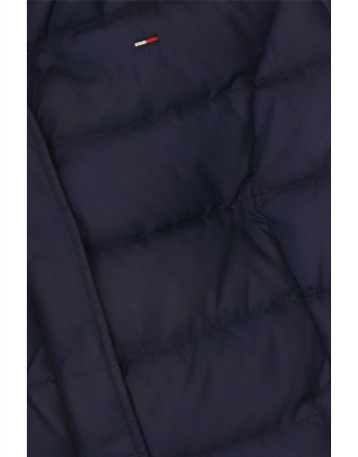 Tommy Hilfiger Damen Wattierte Jacke UK 16 Large Marineblau Polyester