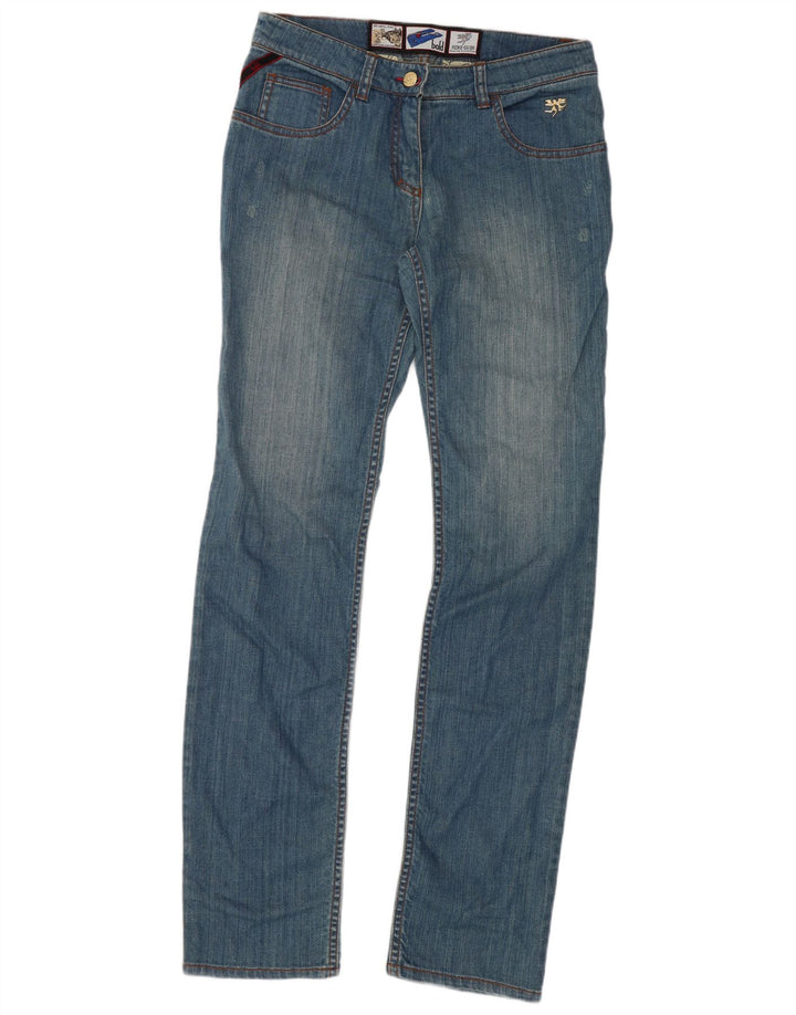 Piero Guidi Damen Slim Jeans W28 L31 Blaue Baumwolle