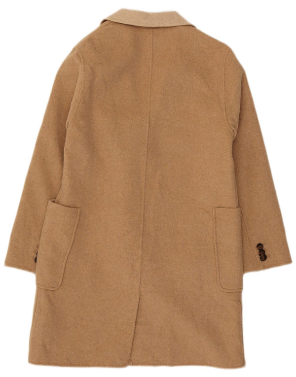 Zweireihiger Mantel für Mädchen von Zara, 13–14 Jahre, beige Wolle