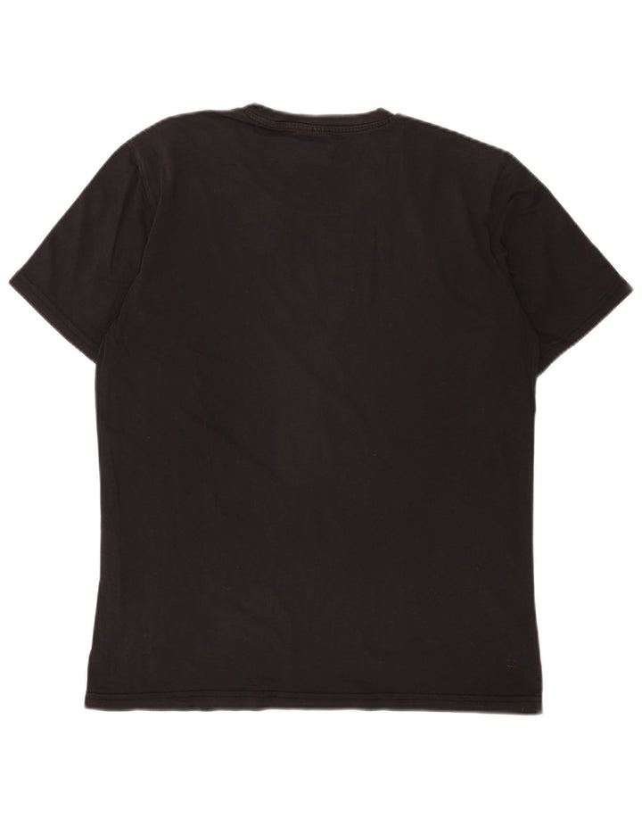 Champion Herren-T-Shirt mit Grafik, Größe S, schwarze Baumwolle
