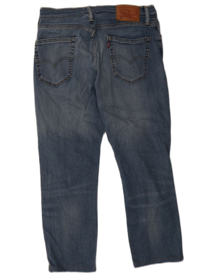 Levi's Herren 511 verkürzte Slim-Jeans, W33, L25, blaue Baumwolle