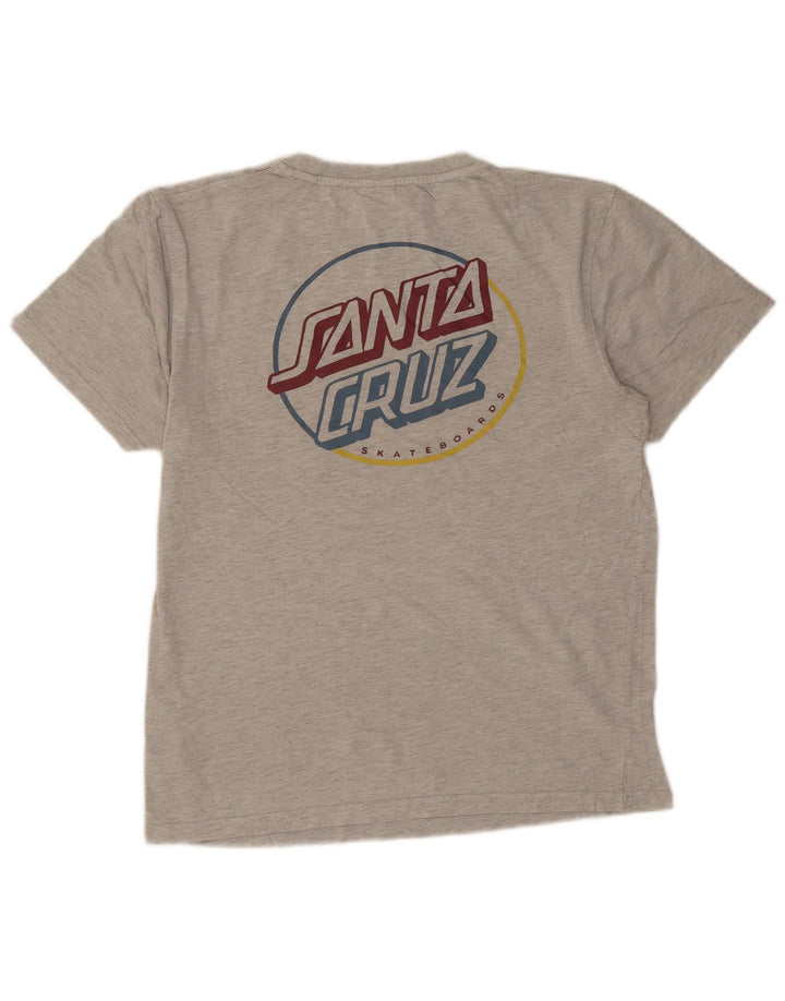 Santa Cruz Herren-T-Shirt mit Grafik, mittelgraue Baumwolle