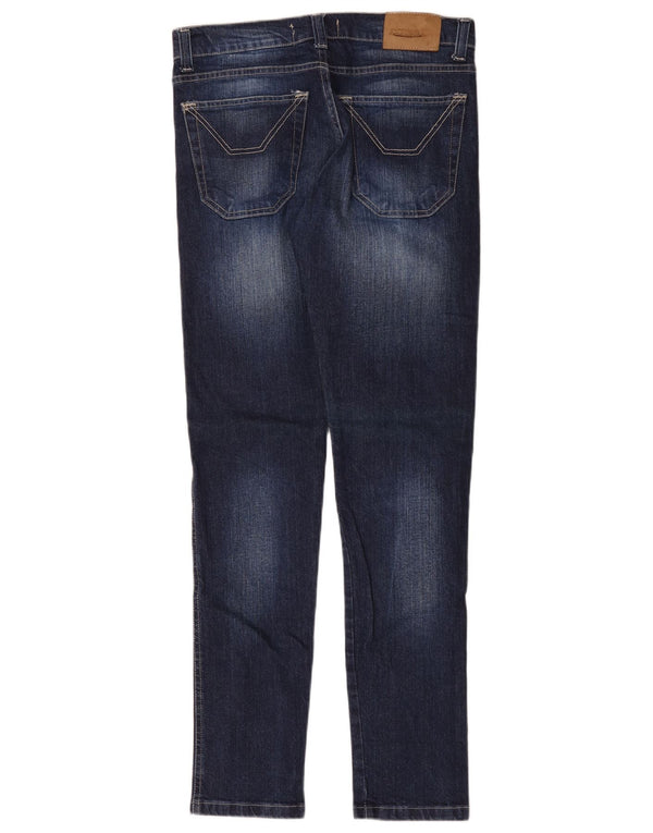 Jeckerson Damen Slim Jeans IT 44 Medium W32 L31 Blauer Farbblock