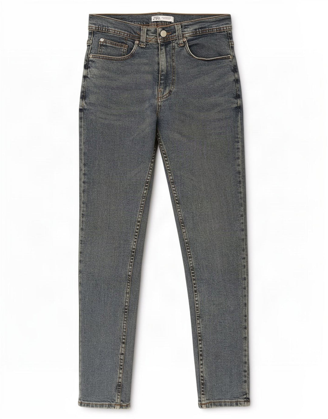 Zara Damen Slim Jeans EU 42 Large W32 L30 Blau