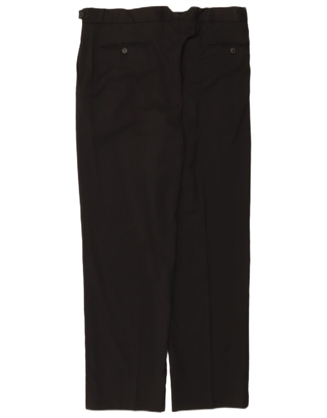 Gerade Herren-Anzughose von Marks & Spencer, W34, L31, schwarze Wolle