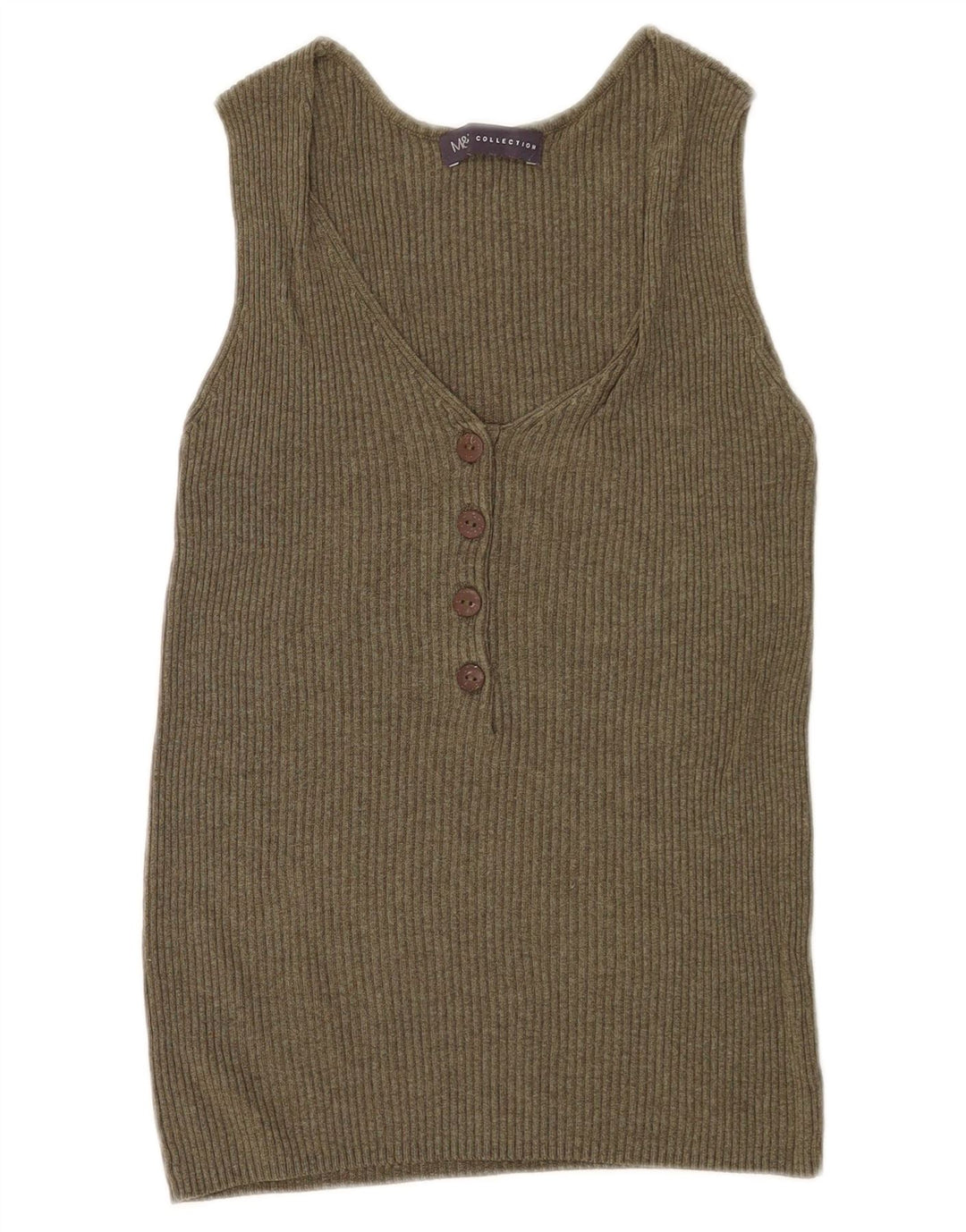 Marks & Spencer Damen Weste Top UK 8 Small Khaki