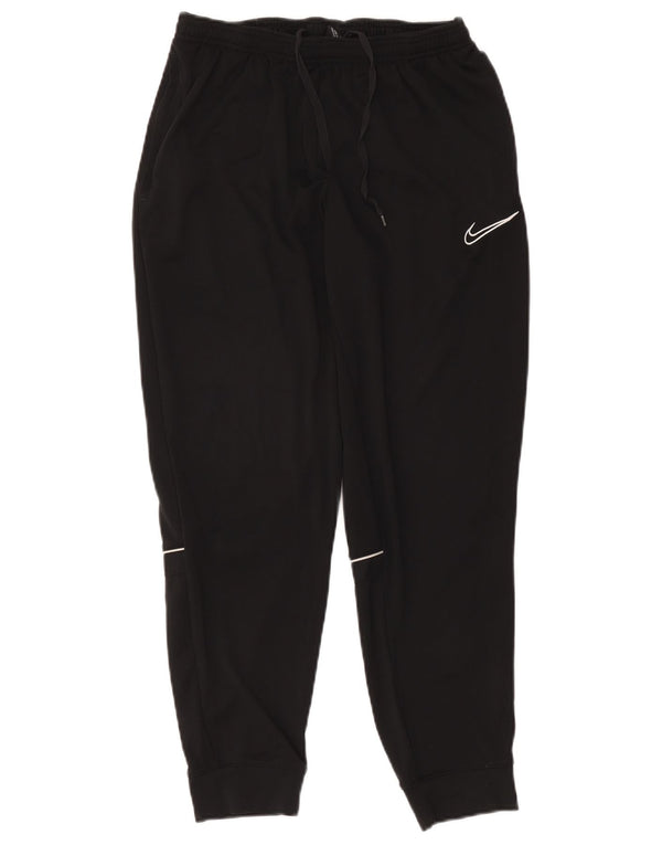 Nike Damen Dri Fit Trainingshose Jogger UK 14 Large Schwarz Polyester