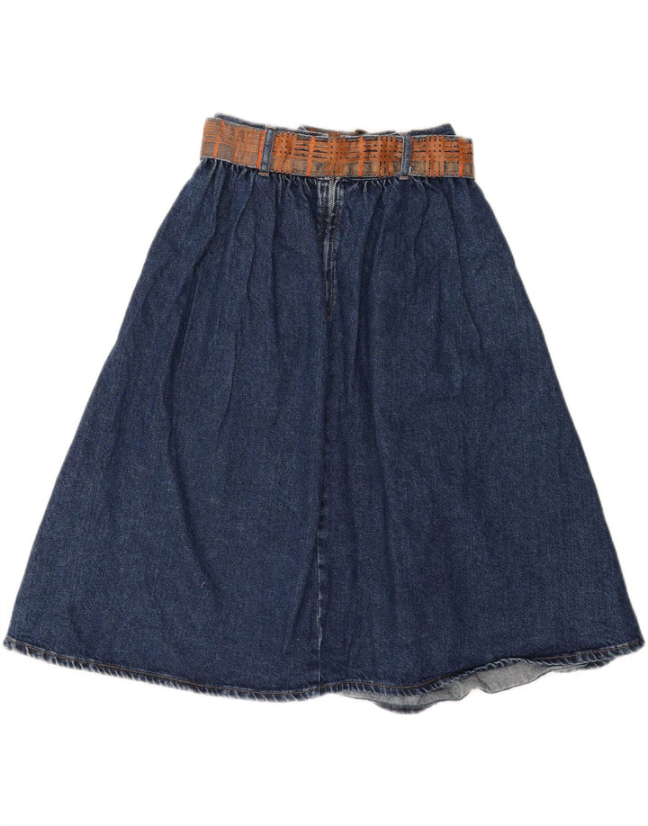 BENETTON Womens Denim Skirt W26 Small Navy Blue Vintage Benetton and Second-Hand Benetton from Messina Hembry 