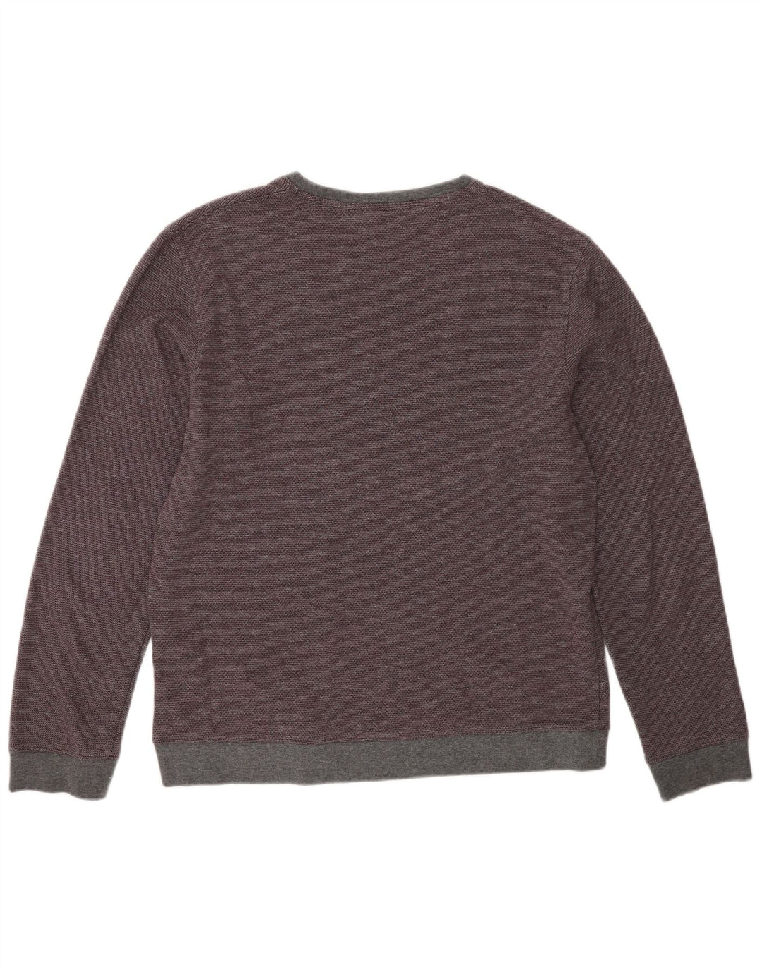 Ted Baker Herren-Pullover mit Rundhalsausschnitt, Größe 3, mittlere burgunderrote Baumwolle