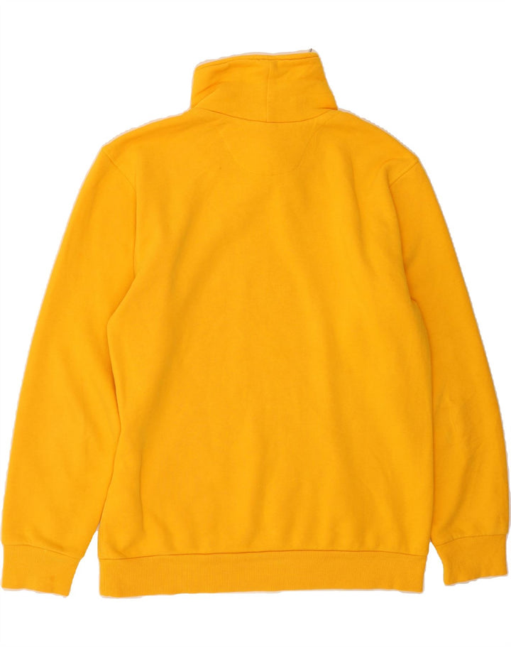 ADIDAS Mens Graphic Sweatshirt Jumper Medium Yellow Cotton Vintage Adidas and Second-Hand Adidas from Messina Hembry 