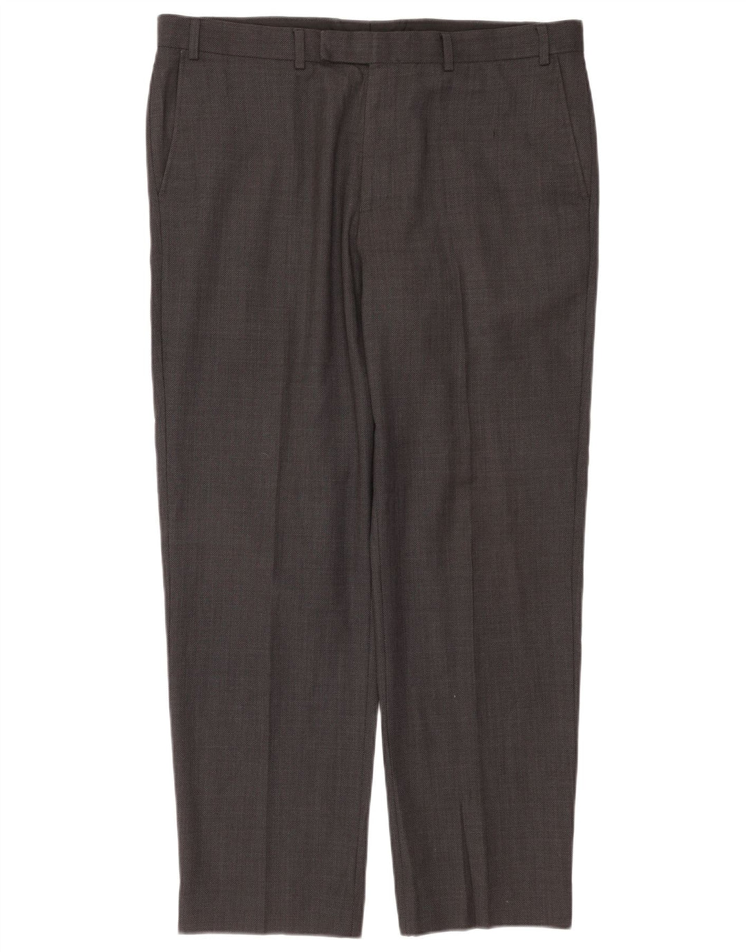 Marks & Spencer Herren-Anzughose, schmal zulaufend, W38 L31, grau, Polyester