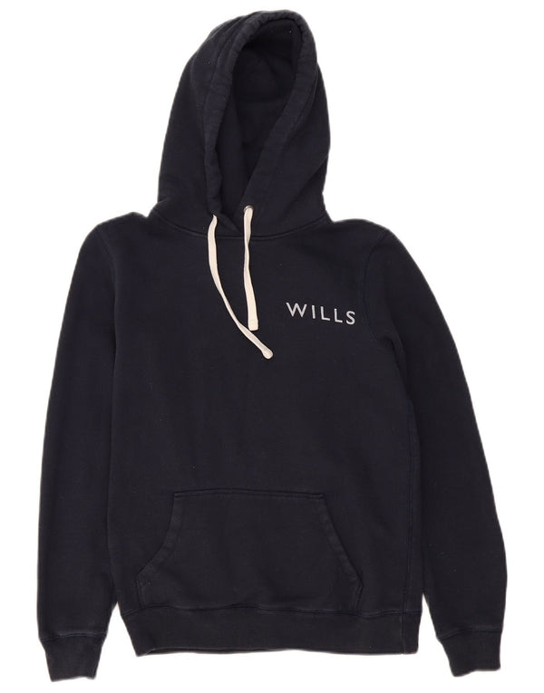 Jack Wills Damen Salcombe Graphic Kapuzenpullover, Gr. 8, Marineblau