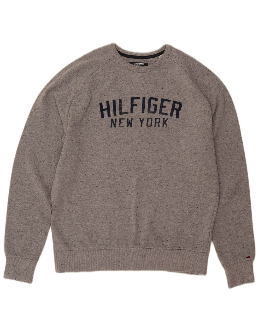 TOMMY HILFIGER Damen Vintage Fit Sweatshirt Pullover UK 16 Large Grau