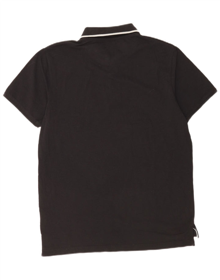 Pierre Cardin Herren-Poloshirt, groß, schwarze Baumwolle
