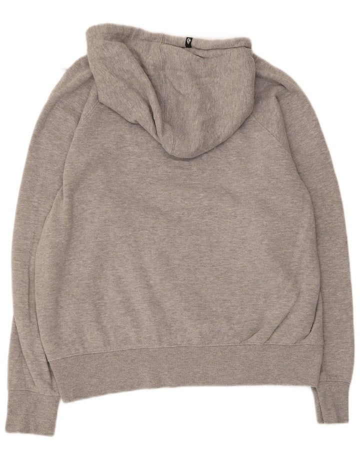 Volcom Damen Kapuzenpullover US 10 Large Graue Baumwolle
