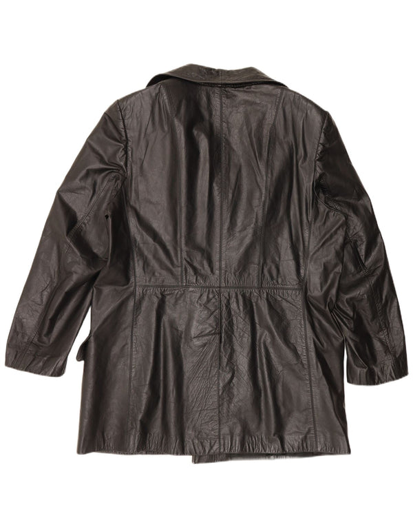 Vintage Herren Lederjacke UK 42 XL Schwarz