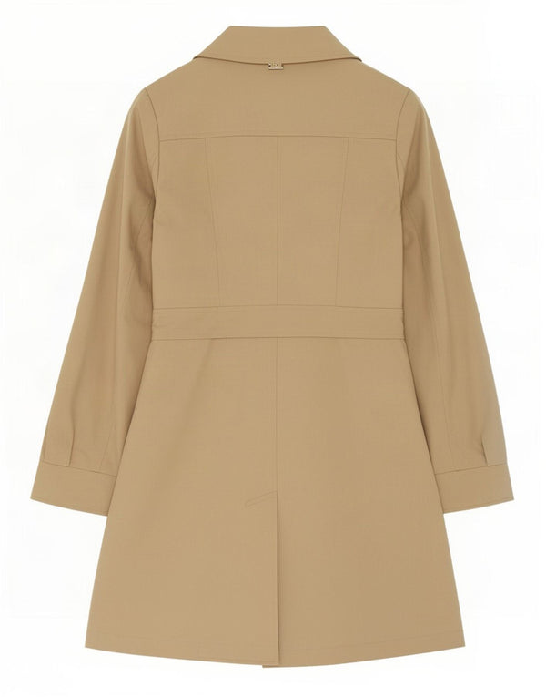 Liu Jo Damen Rebelqueen Trenchcoat IT 46 Large Beige Baumwolle