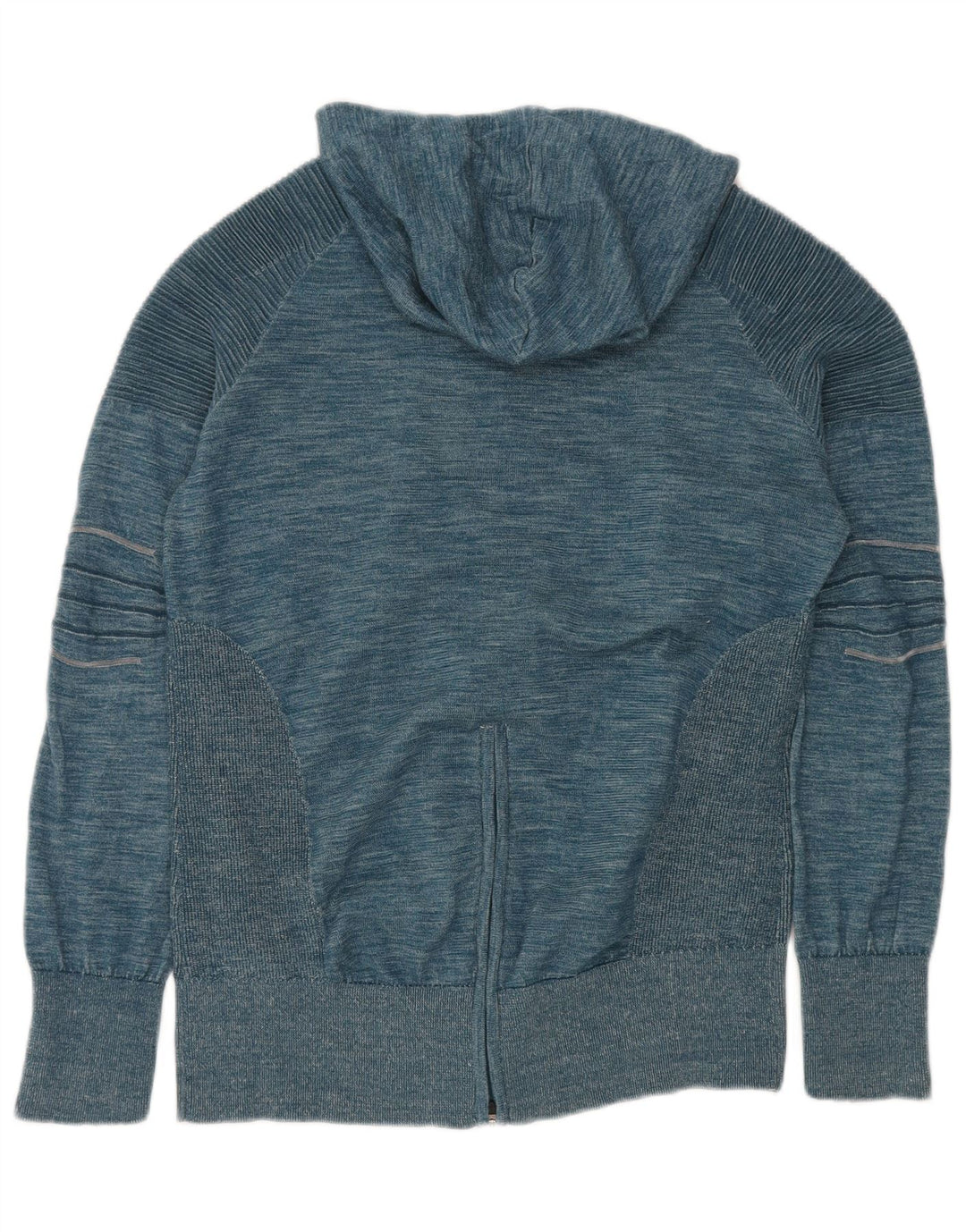 Adidas Herren-Cardigan mit Kapuze, groß, blau geflecktes Polyester