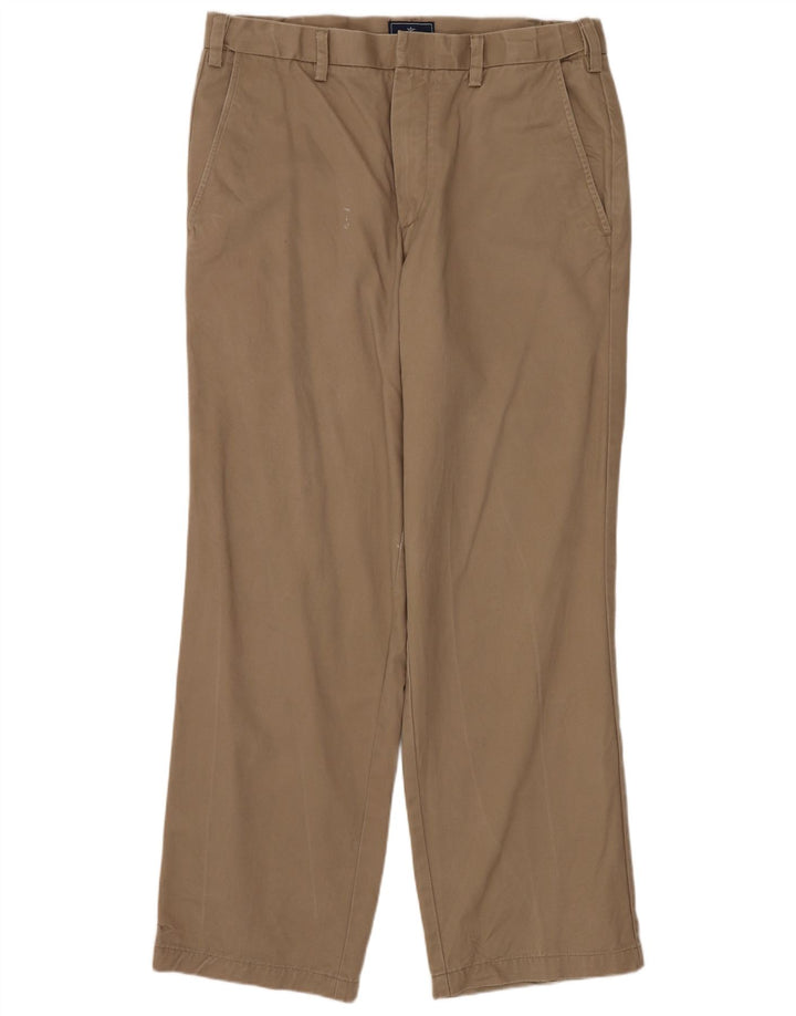 DOCKERS Herren-Chinohose mit gerader klassischer Passform, W33 L30, beige Baumwolle