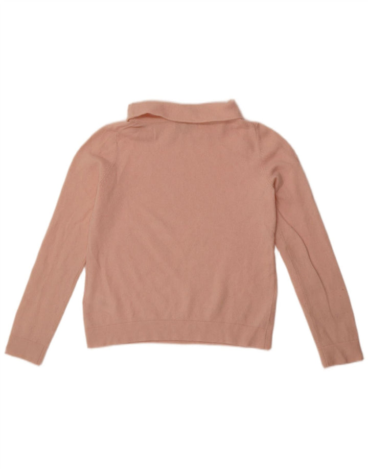 Hobbs Damen Crop Rollkragenpullover Pullover UK 10 Small Rosa Wolle