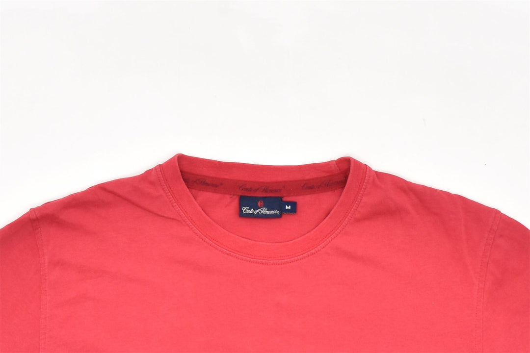 CONTE OF FLORENCE Mens Graphic T-Shirt Top Medium Pink | Vintage | Thrift | Second-Hand | Used Clothing | Messina Hembry 