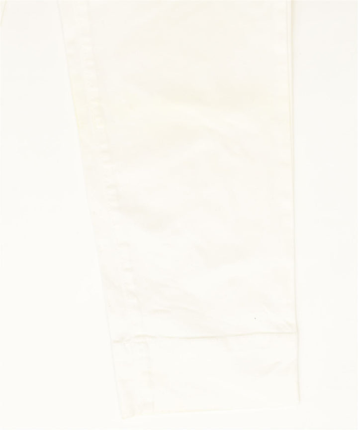 HENRY COTTONS Womens Straight Casual Trousers W30 L28 White Cotton Classic | Vintage | Thrift | Second-Hand | Used Clothing | Messina Hembry 