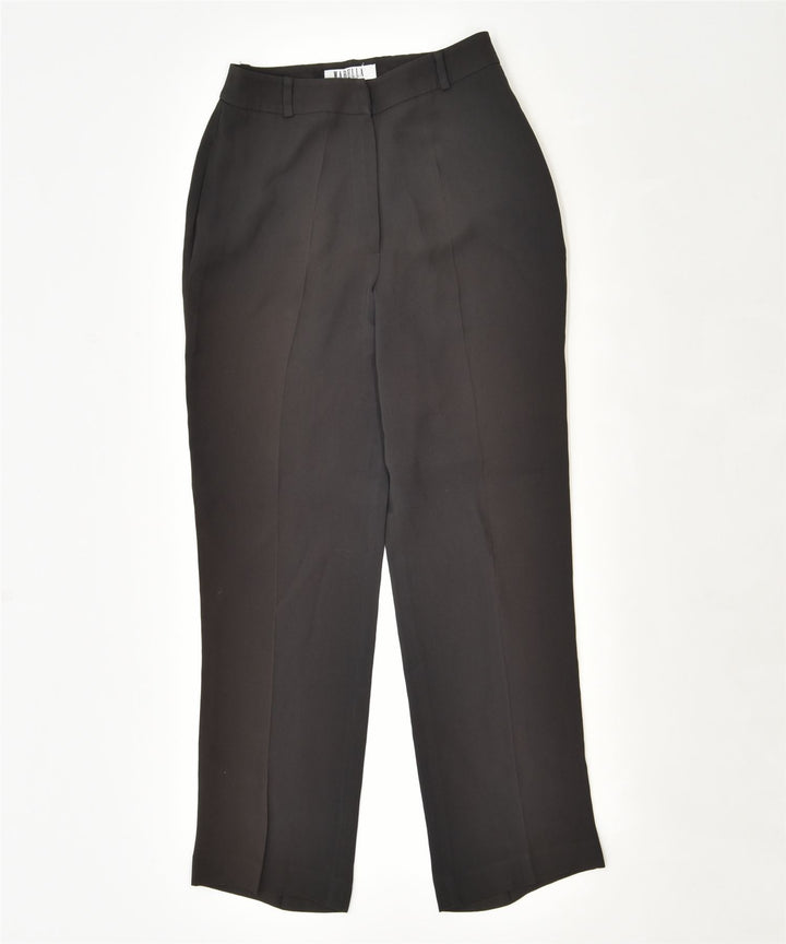 MARELLA Womens Straight Suit Trousers UK 6 XS Brown Viscose | Vintage | Thrift | Second-Hand | Used Clothing | Messina Hembry 