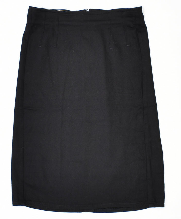 SPECTOR'S Womens Pencil Skirt EU 40 Medium W27 Black Viscose Vintage | Vintage | Thrift | Second-Hand | Used Clothing | Messina Hembry 