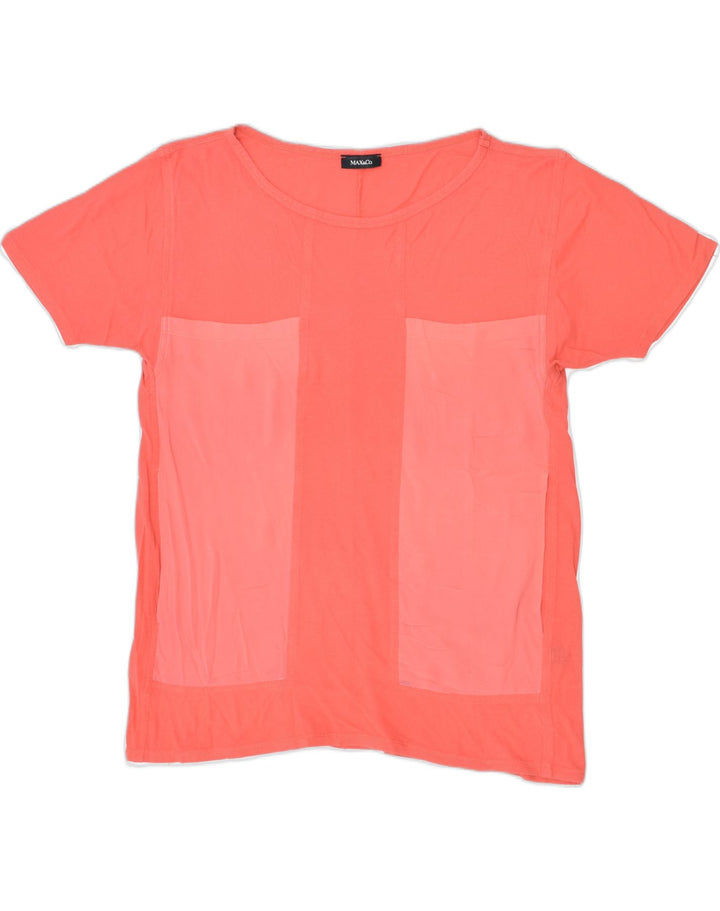 MAX & CO. Womens T-Shirt Top UK 16 Large Red | Vintage | Thrift | Second-Hand | Used Clothing | Messina Hembry 