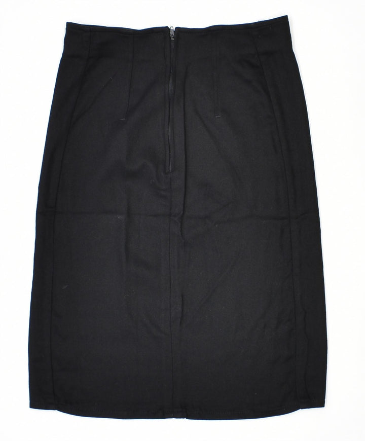 SPECTOR'S Womens Pencil Skirt EU 40 Medium W27 Black Viscose Vintage | Vintage | Thrift | Second-Hand | Used Clothing | Messina Hembry 