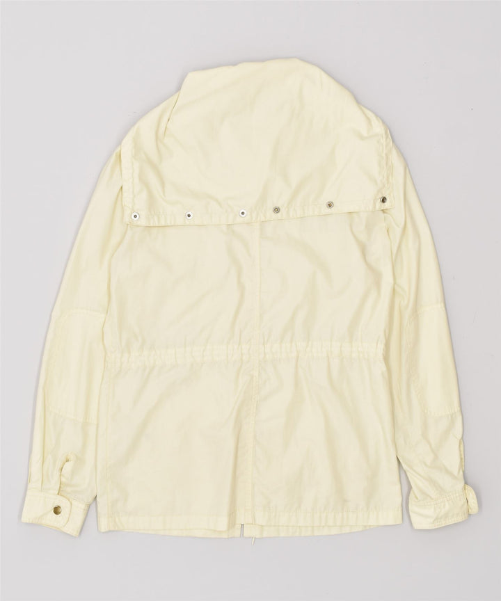 Wrangler Womens Hooded Overcoat EU 42 Large Off White Polyester | Vintage | Thrift | Second-Hand | Used Clothing | Messina Hembry 
