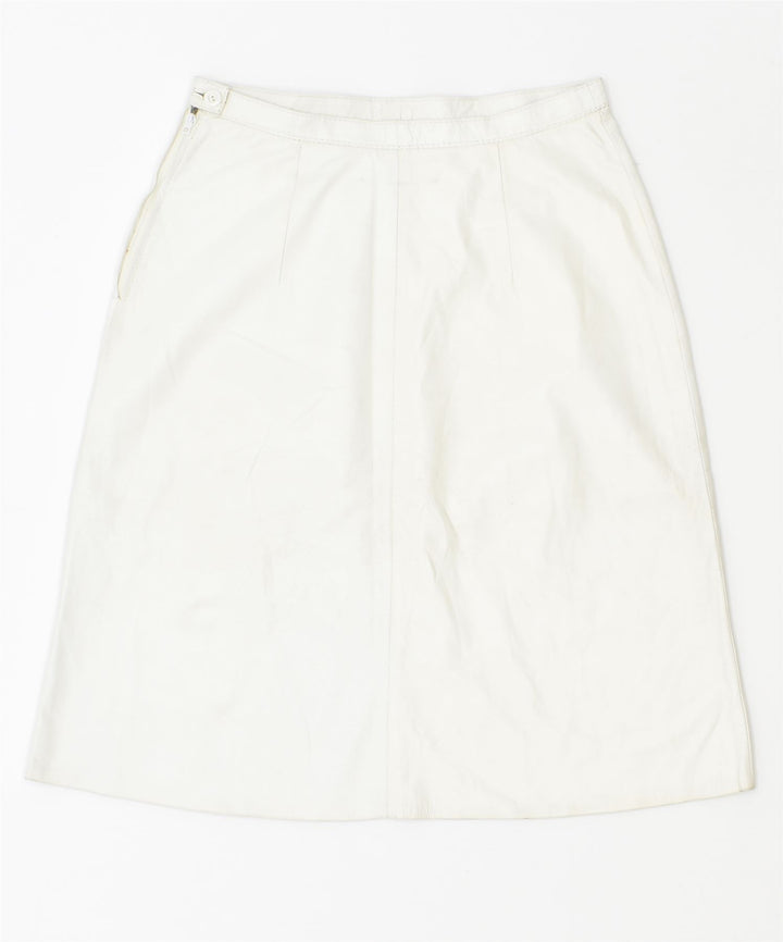 VINTAGE Womens A-Line Skirt Small W26 White | Vintage | Thrift | Second-Hand | Used Clothing | Messina Hembry 