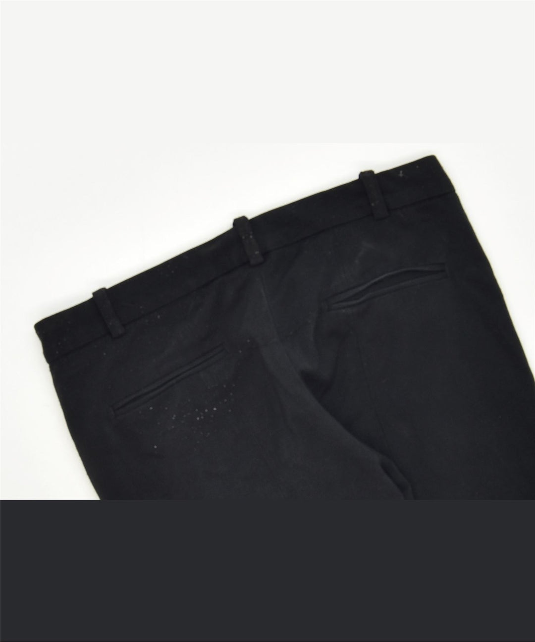 MASSIMO DUTTI Womens Slim Trousers W26 L27 Black Acetate Classic | Vintage | Thrift | Second-Hand | Used Clothing | Messina Hembry 