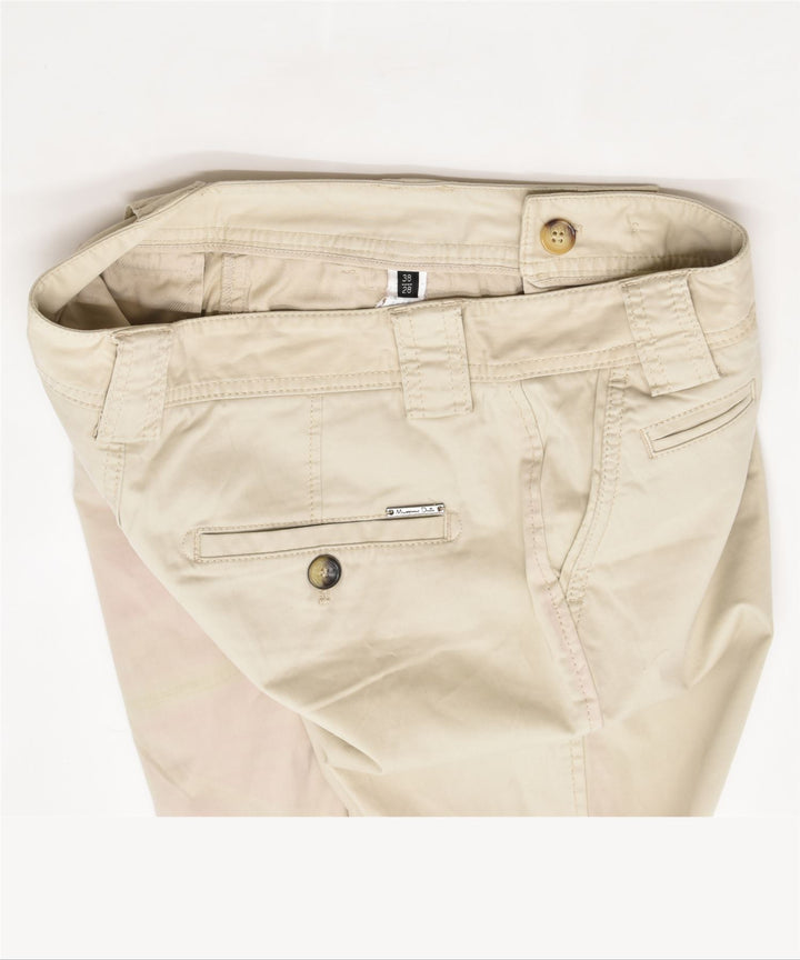 MASSIMO DUTTI Womens Slim Chino Trousers W28 Medium Beige Cotton | Vintage | Thrift | Second-Hand | Used Clothing | Messina Hembry 