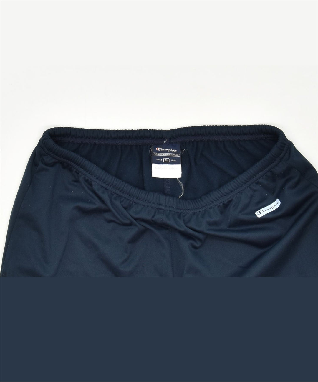 CHAMPION Womens Tracksuit Trousers XL Navy Blue Polyester Sports | Vintage | Thrift | Second-Hand | Used Clothing | Messina Hembry 