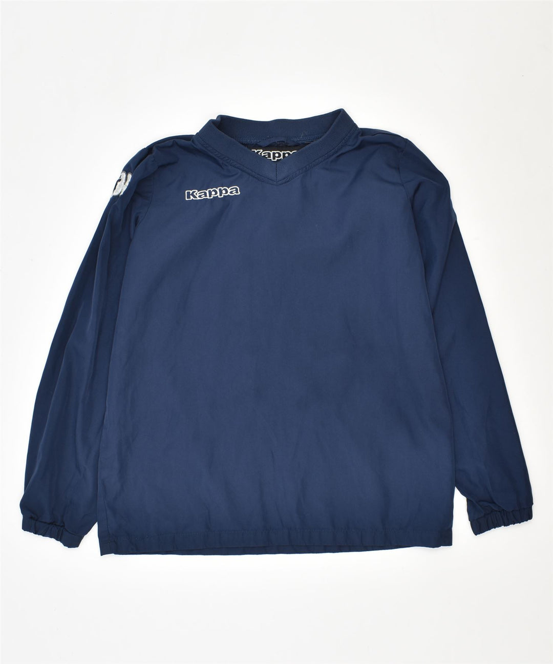 KAPPA Boys Pullover Tracksuit Top 9-10 Years Navy Blue Polyester | Vintage | Thrift | Second-Hand | Used Clothing | Messina Hembry 