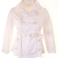 PATRIZIA PEPE FIRENZE Girls Jacket 11-12 Years Large White - Second Hand & Vintage Designer Clothing - Messina Hembry