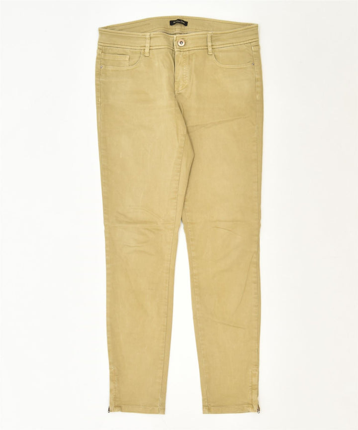 MASSIMO DUTTI Womens Skinny Casual Trousers US 6 Medium W30 L29 Beige | Vintage | Thrift | Second-Hand | Used Clothing | Messina Hembry 