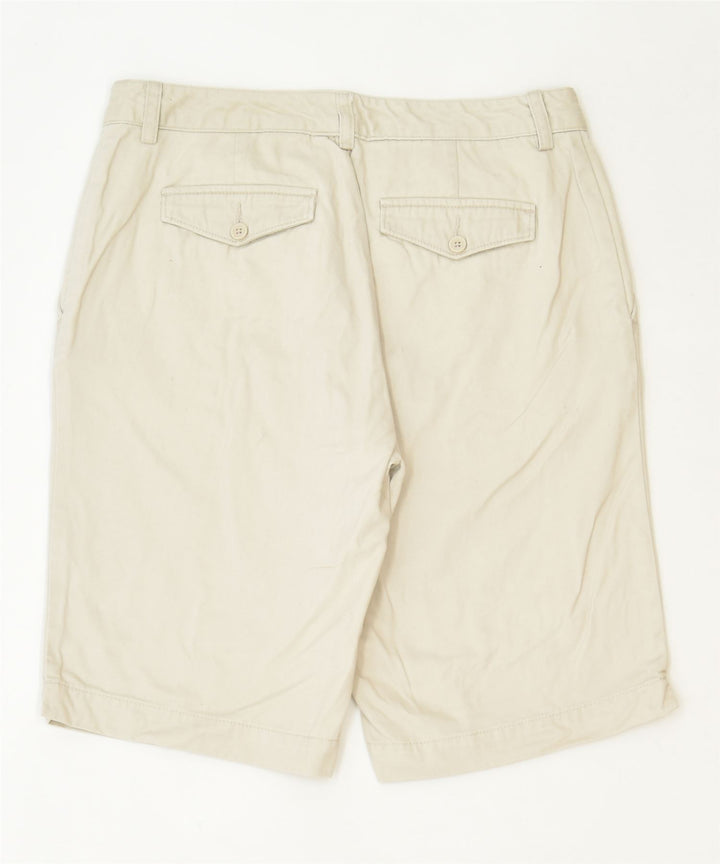 EDDIE BAUER Womens Chino Shorts US 8 Medium W30 Off White Cotton Classic | Vintage | Thrift | Second-Hand | Used Clothing | Messina Hembry 