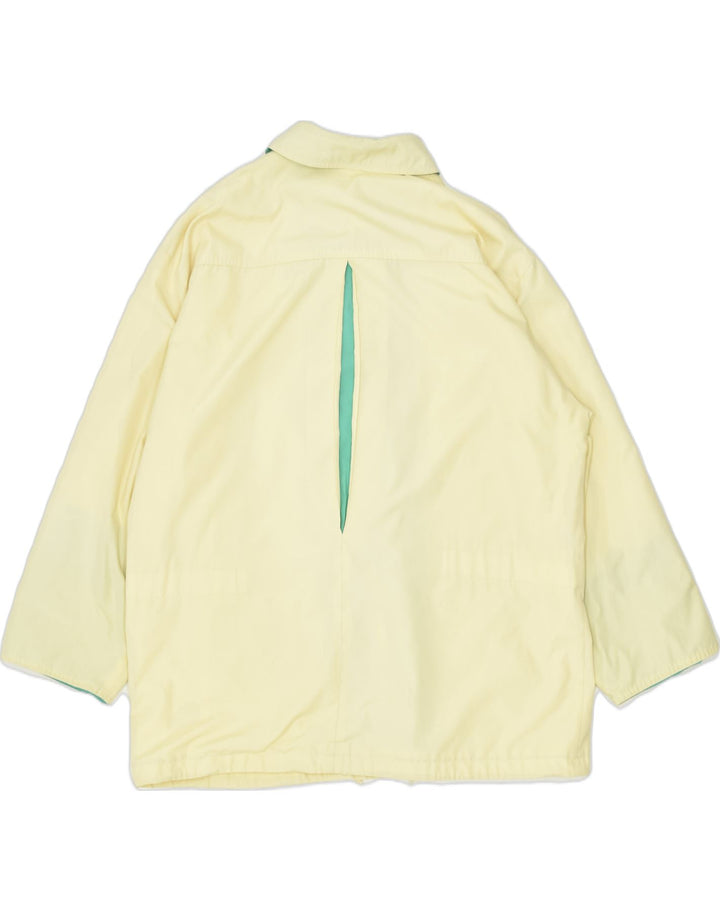 VINTAGE Womens Bomber Jacket EU 42 Large Yellow Polyester | Vintage | Thrift | Second-Hand | Used Clothing | Messina Hembry 